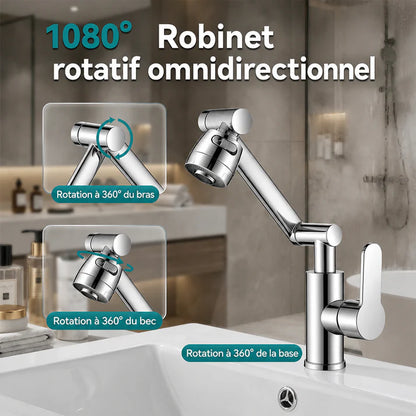 UltraPivot Pro 1080° – Extension de Robinet Pivotante à Double Jet