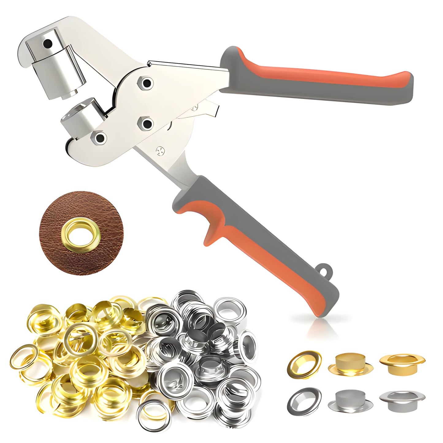 MasterPress Pro – Kit Pince à Œillets Professionnelle à Double Levier